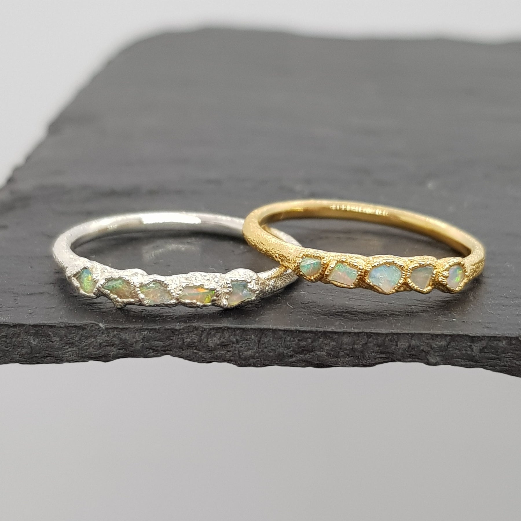 Multi Raw Opal Ring - Boutee