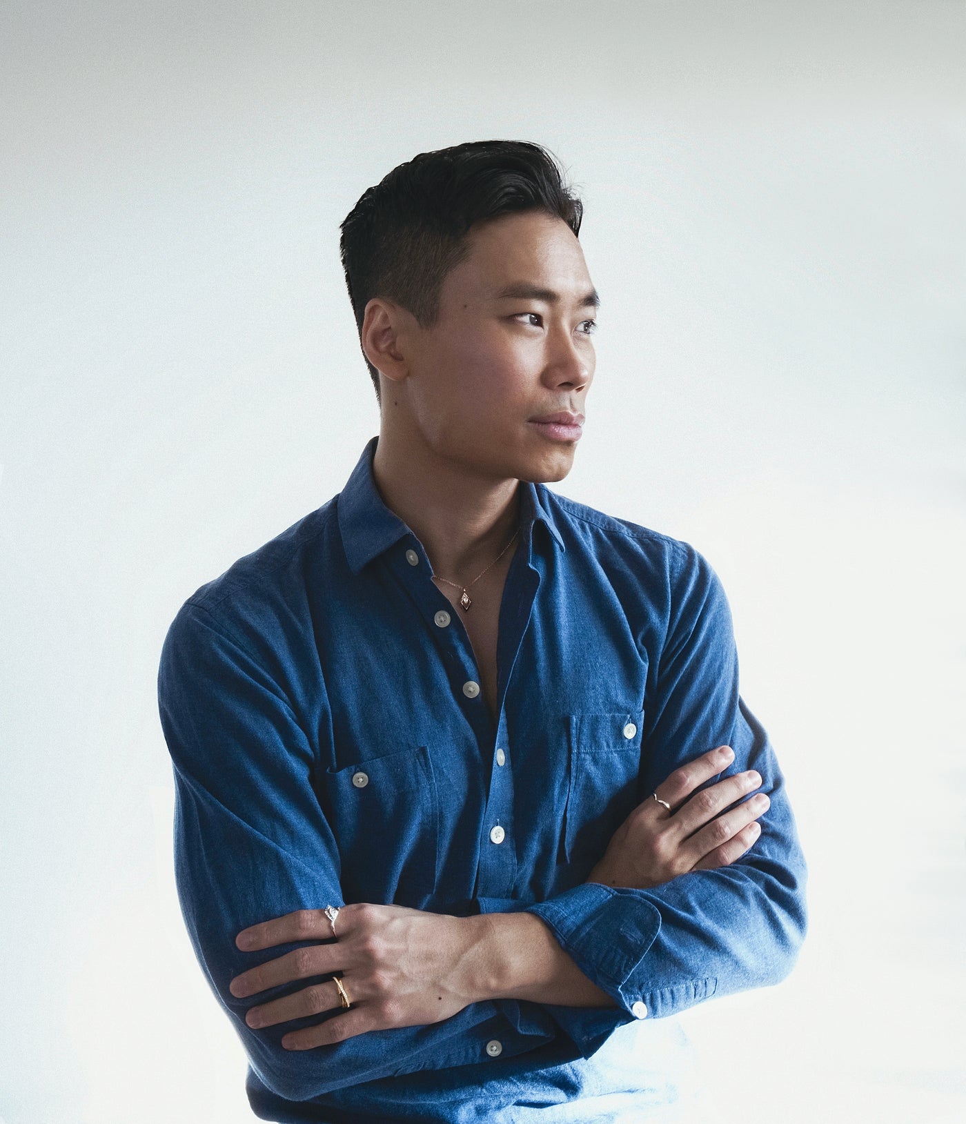 Headshot of Edward Xu founder of independent jewellery brand EDXU