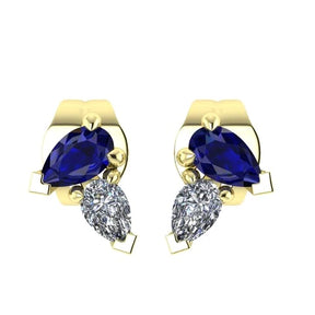 Sapphire and Diamond Earrings - Boutee
