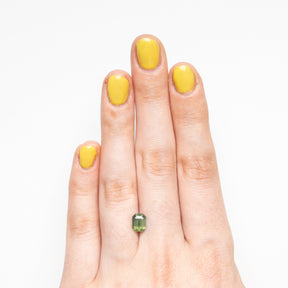 1.29ct Green Sapphire Stardust's Whisper Ring - Lelya - bespoke engagement and wedding rings made in Scotland, UK
