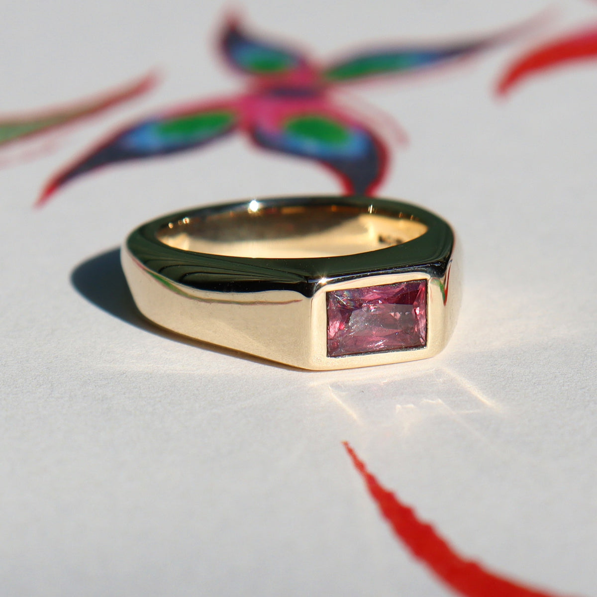 Pink Sapphire Signet
