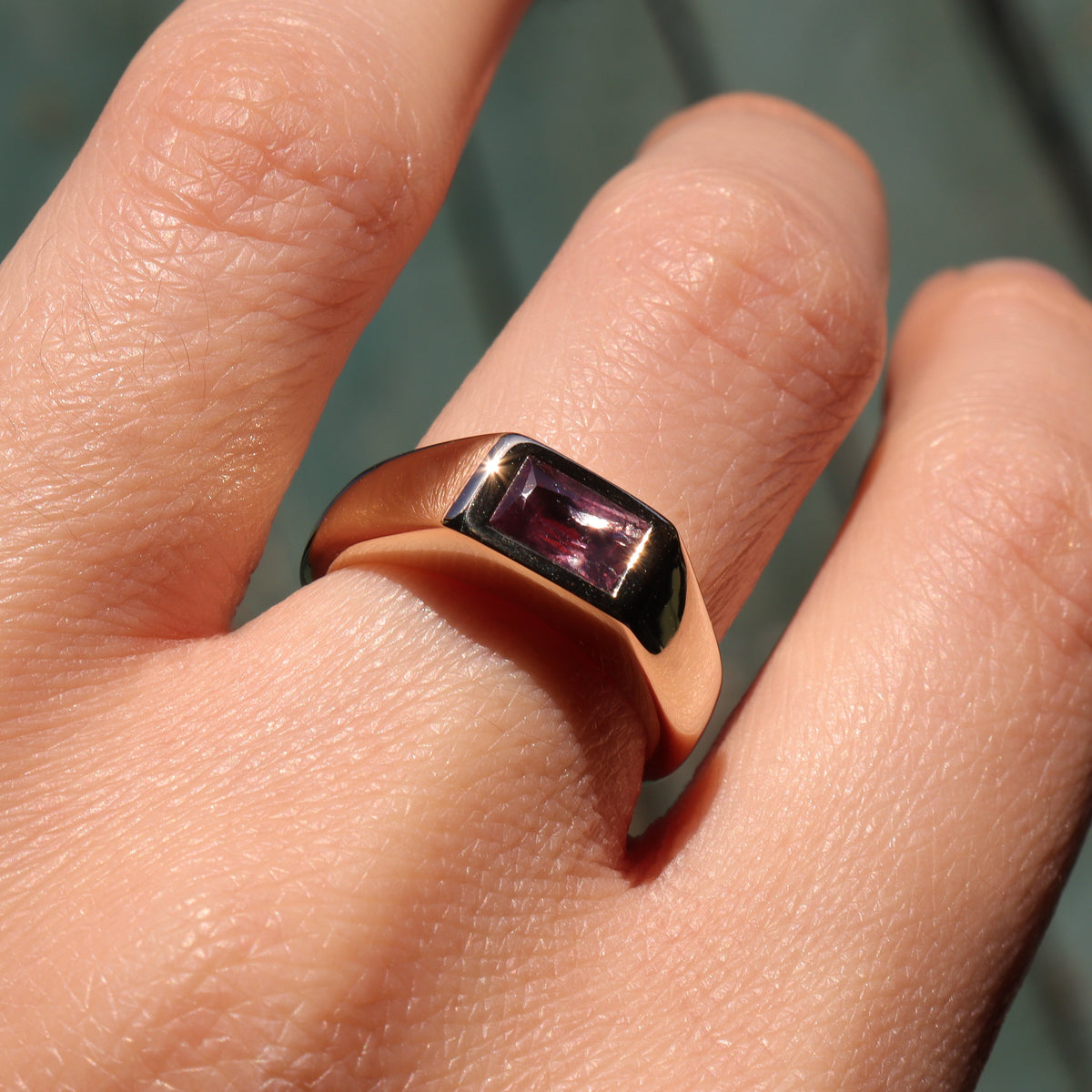 Pink Sapphire Signet