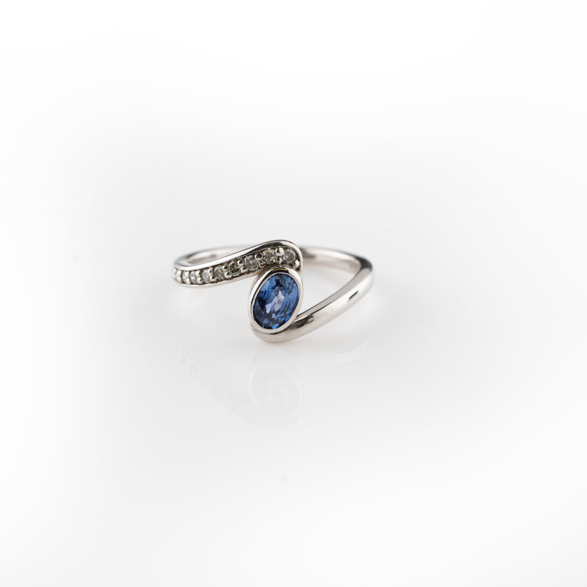 Sapphire White Gold 9ct Ring - Boutee