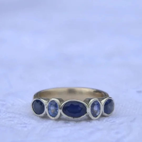 Different Blues Sapphire Band