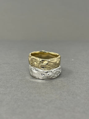 Wide Molten Wedding Ring - Boutee