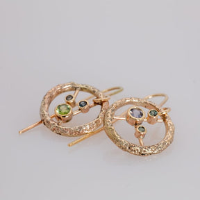 ATOMIUM EARRINGS 1 -  Spinel and Sapphires - Boutee