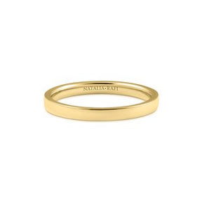 Flat Band Ring in Gold or Platinum - Boutee