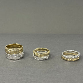 Wide Molten Wedding Ring - Boutee