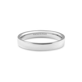 Flat Band Ring in Gold or Platinum - Boutee