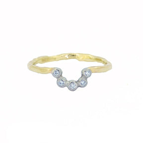 Diamond Tiara Ring in 18ct Yellow and White Gold - Boutee