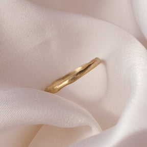 Mini Distressed Recycle Gold Ring