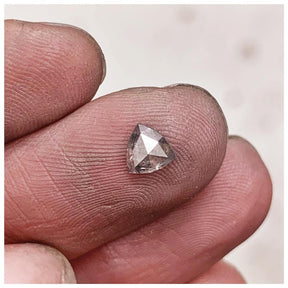 TALIA Engagement ring stunning, unique trillion rose cut diamond and 18ct recycl - Boutee