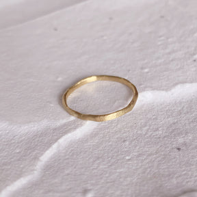 Mini Distressed Recycle Gold Ring