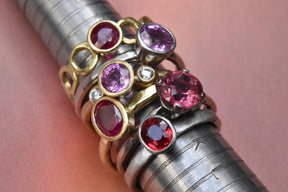 Blood Red Spinel in Platinum Ring - Boutee