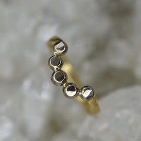Tiara Ring in 18ct Yellow and White Gold - Boutee