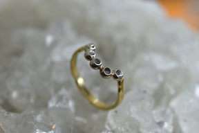 Tiara Ring in 18ct Yellow and White Gold - Boutee