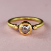 22ct & 18ct Gold Grey Diamond Ring - Boutee