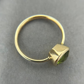 Gold Peridot Cocktail Ring - Boutee