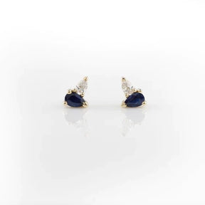 Sapphire and Diamond Earrings - Boutee