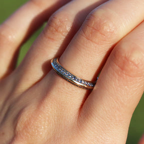 Two-Tone Knife-Edge Ring