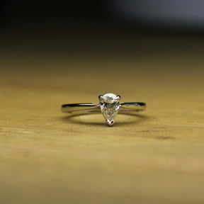 Pear Shaped Diamond Solitaire - Boutee