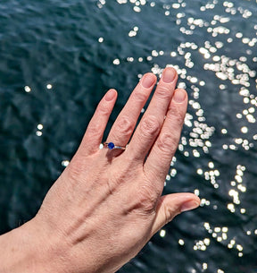 Sapphire Seas Engagement Ring - Boutee