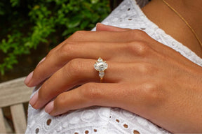 Diamond Trilogy Engagement Ring - Boutee