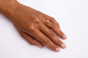 Fleur De Lys Ring With a Pink Spinel - Boutee