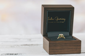 Art Deco Inspired Trilogy Engagement Ring - Boutee
