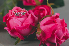 Moonstone and Diamond Engagement Ring - Boutee