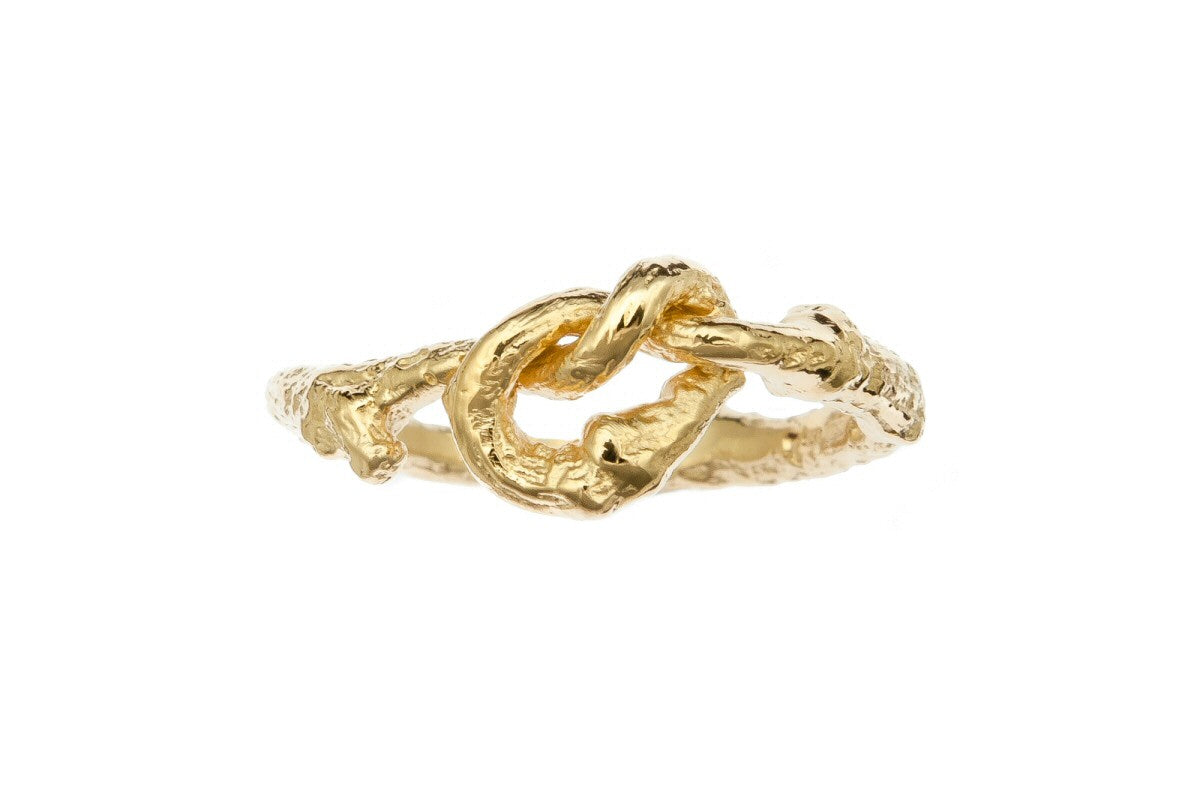 Gold Love knot Twig Ring - Boutee