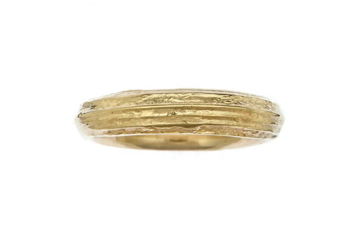 Lined Medium Band, Cow Parsley Stem Ring - Boutee