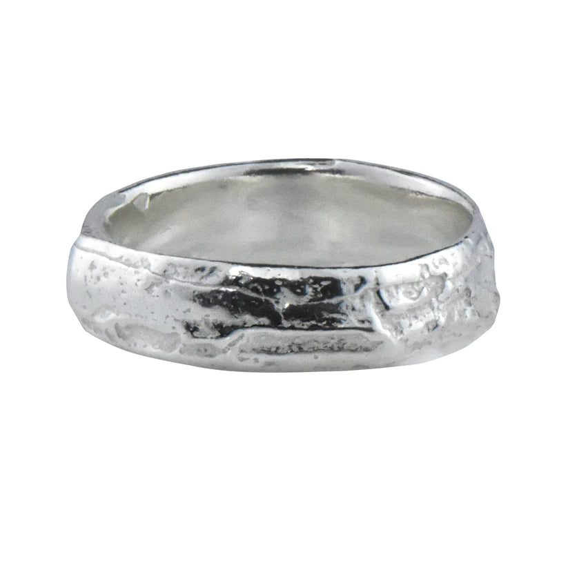 Silver Subtle English Oak Ring