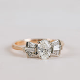 Contemporary Twist on Art Deco Engagement Ring - Boutee