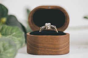 Contemporary Twist on Art Deco Engagement Ring - Boutee