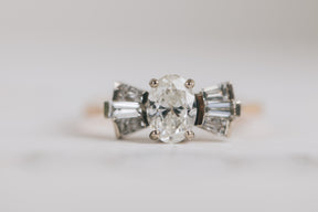 Contemporary Twist on Art Deco Engagement Ring - Boutee