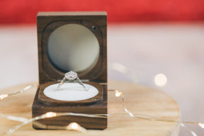 Pear Cut Halo Engagement Ring - Boutee