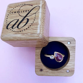 22ct & 18ct Gold Ring With Ruby and Pink Diamond - Boutee