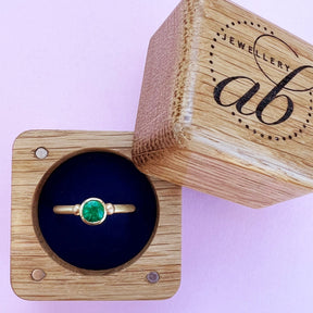 22ct gold emerald ring, emerald ring, 22ct gold