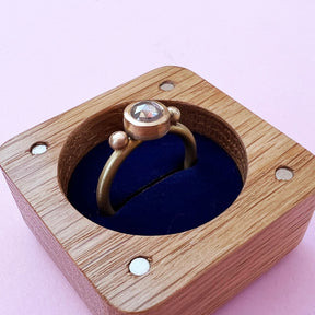22ct & 18ct Gold Grey Diamond Ring - Boutee