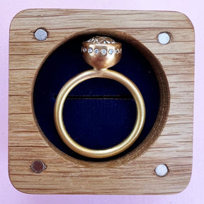 22ct Gold 1.6ctw Old Cut GIA Certificated Diamond Ring - Boutee