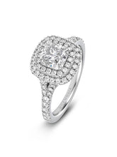 Diamond Double Halo Engagement Ring - Boutee