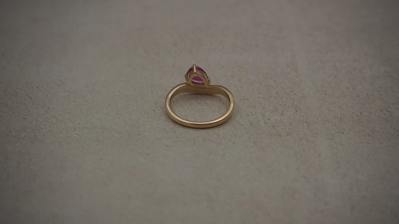 Wave of Love Ruby Ring - Boutee