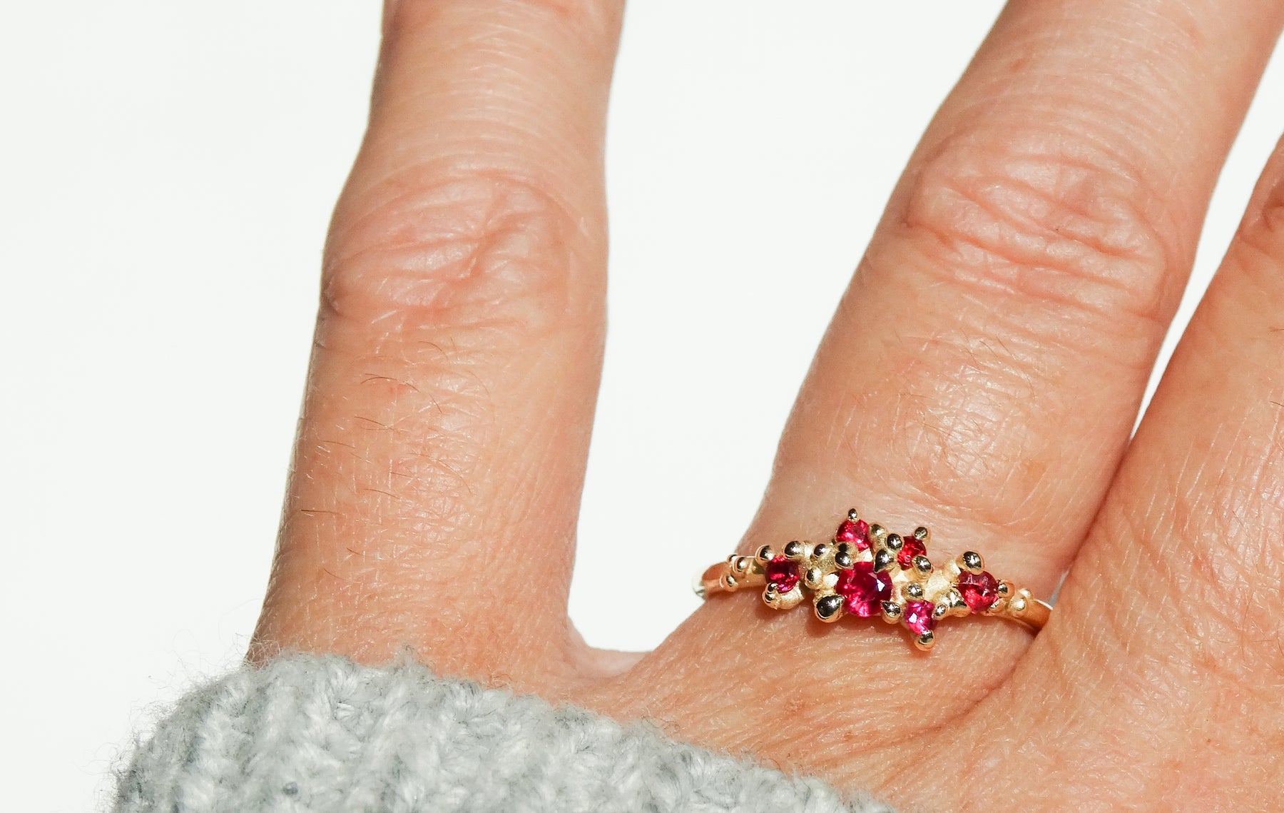 Ruby Small Constellation Ring - Boutee