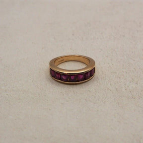 Ruby Half Eternity 9ct Gold Ring - Boutee