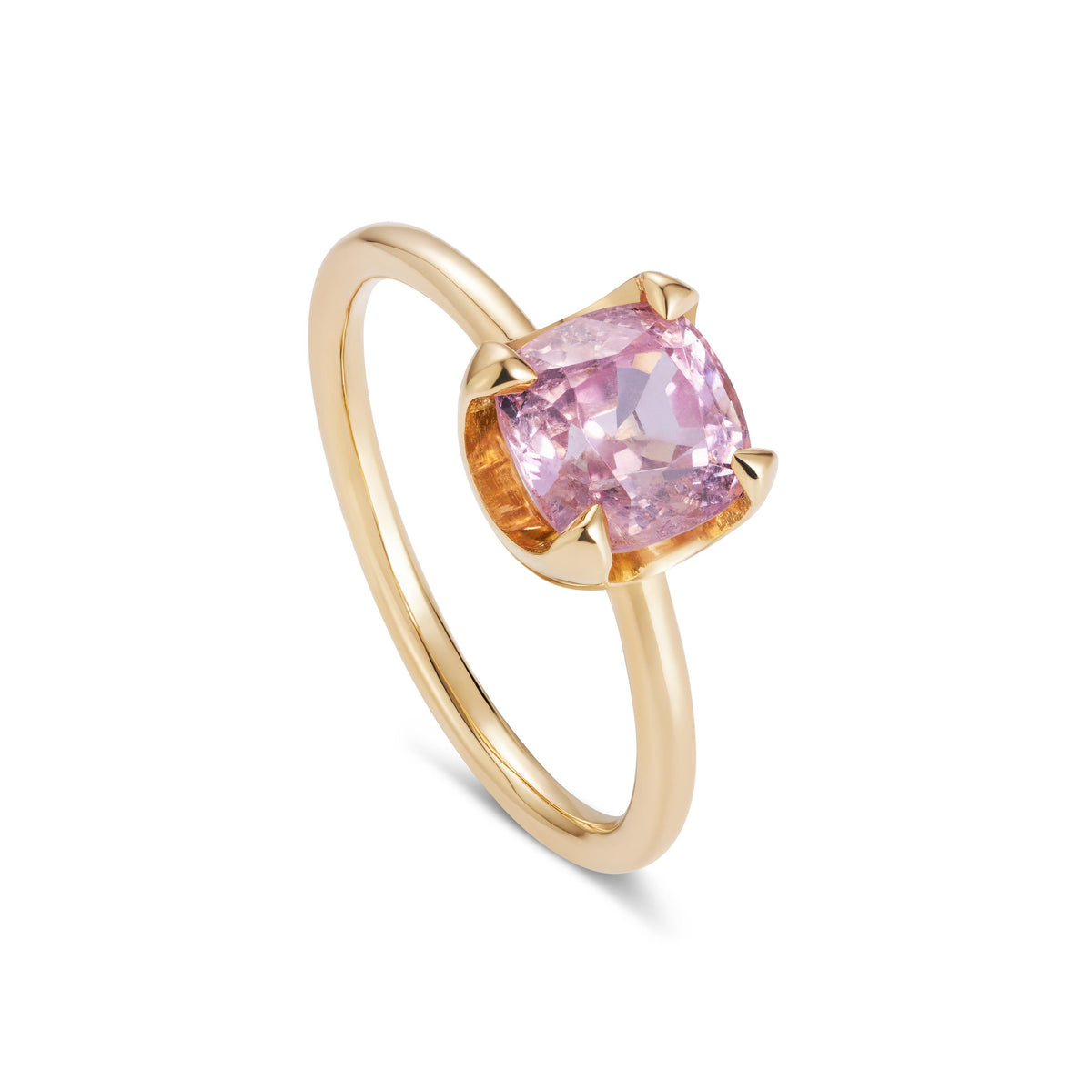 Fleur De Lys Ring With a Pink Spinel - Boutee