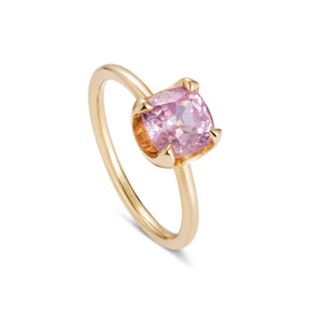 Fleur De Lys Ring With a Pink Spinel - Boutee