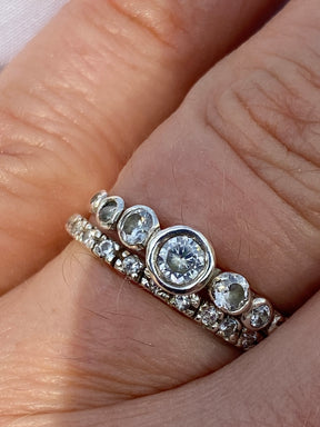 Wishing Star Bezel Diamond Ring - Boutee