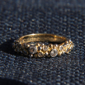 Diamond Granulated Eternity Ring - Boutee