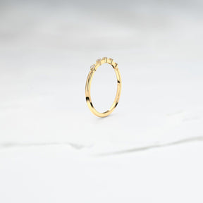 Diamond Ice Band (Semi) - Lelya - bespoke engagement and wedding rings made in Scotland, UK